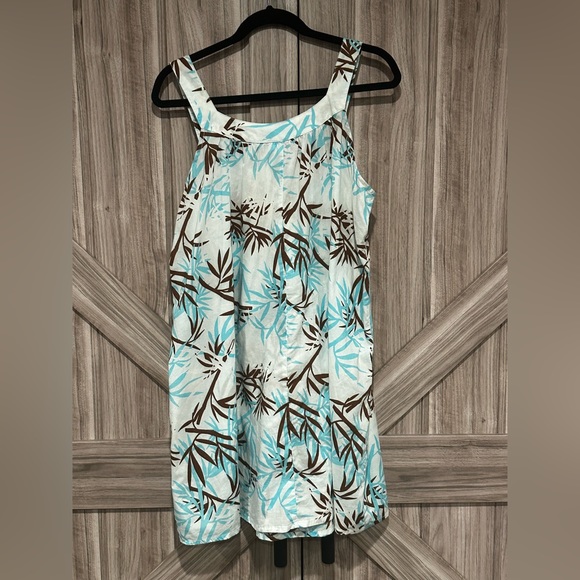 Tropical print sleeveless mini dress - Picture 4 of 5
